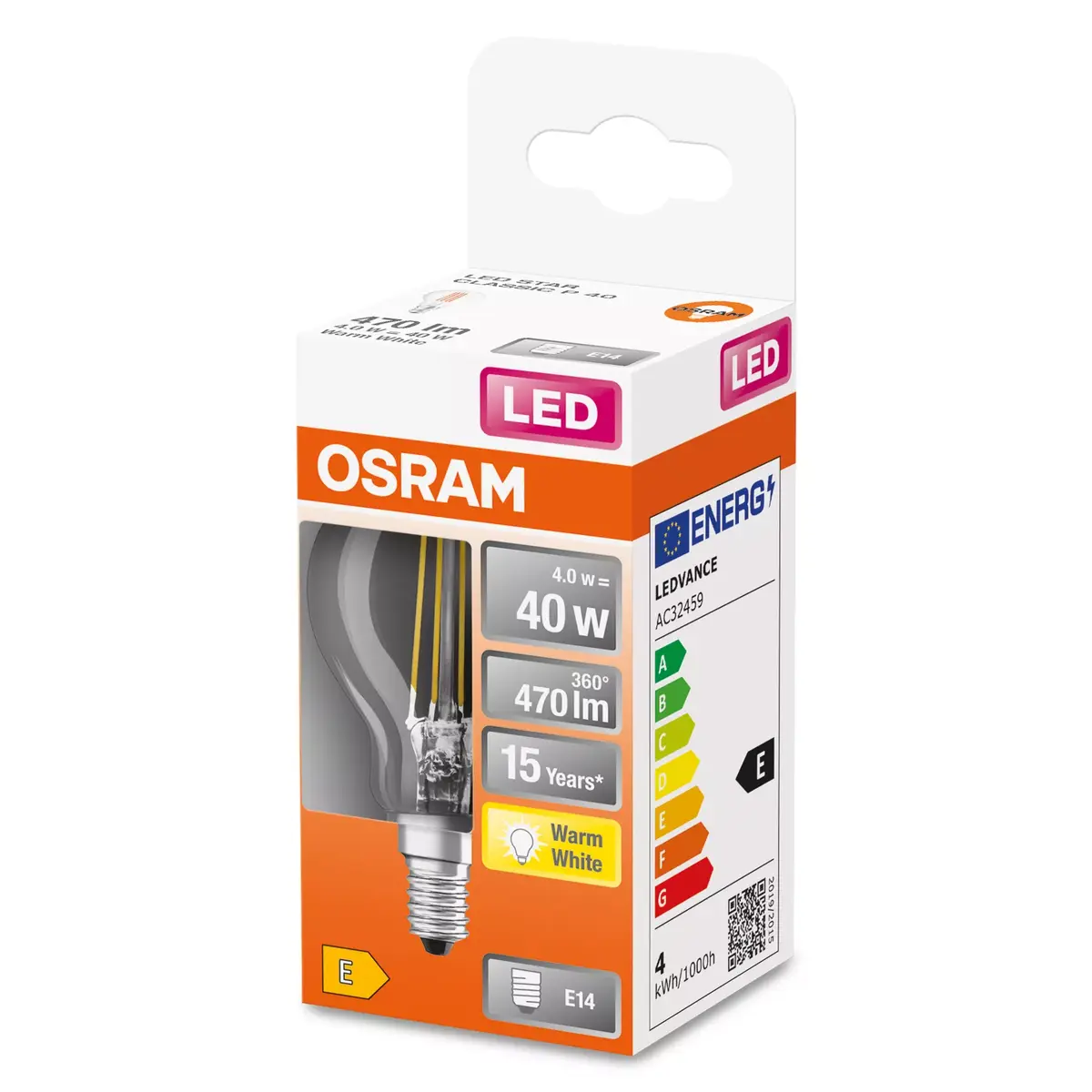 LED spuldze Ledvance STAR 4 W E14 470 lm Photo 3