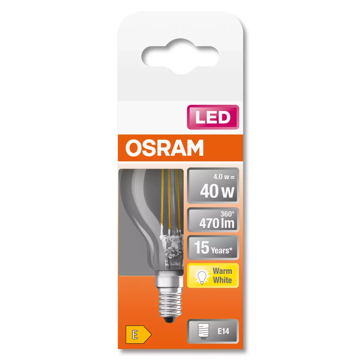 LED spuldze Ledvance STAR 4 W E14 470 lm Photo 4