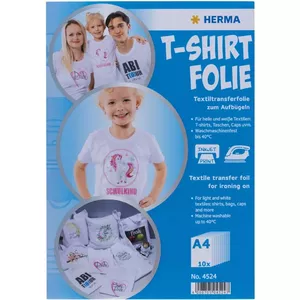 Apģērbu pārnesums HERMA 4524 Termiskā pārnešana Unisex 10 gab.