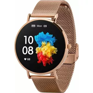 Смарт-часы Garett Verona Gold Steel AMOLED Bluetooth IP67 GPS SMS