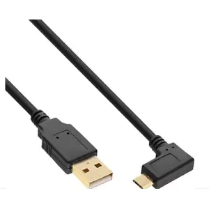 Кабель USB MicroConnect USBABMICRO0,5A — USB 2.0 A на Micro-B, 0,5 м, позолоченные контакты, черный