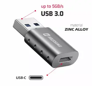 Adapter USB-A to USB-C SWISSTEN 55500200, 18W Power Delivery