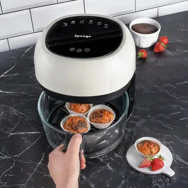 Deep fryer Sponge 4L Black White Photo 8