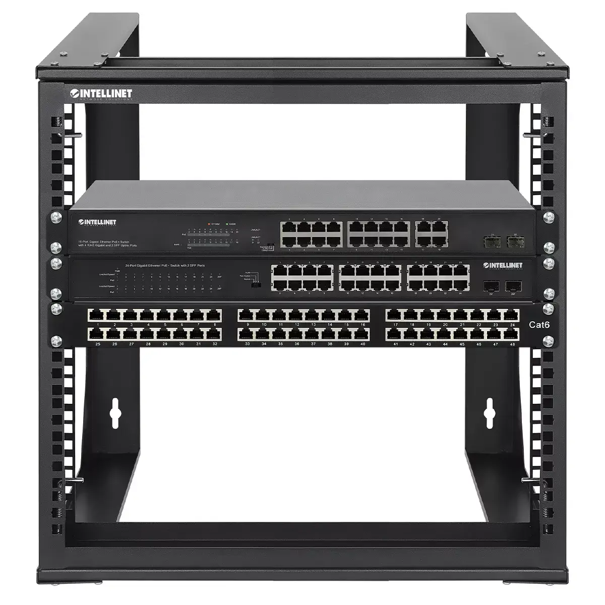 INTELLINET 19" настенный сетевой шкаф 9U Photo 7