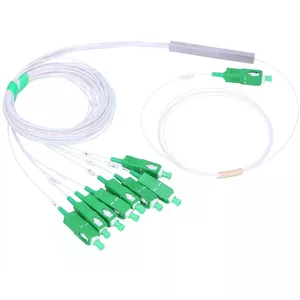 Разветвитель Extralink Splitter 1:8 PLC SC/APC 900um 1m белый