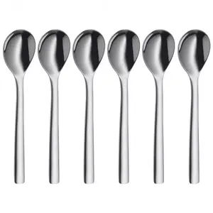 Egg spoon WMF Nuova stainless steel set, 6 pieces, 120 mm length