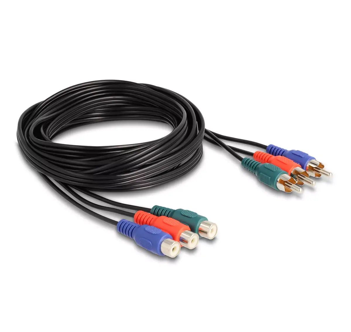 DeLOCK RCA RGB pagarināšanas kabelis 3 x male uz 3 x female Photo 2