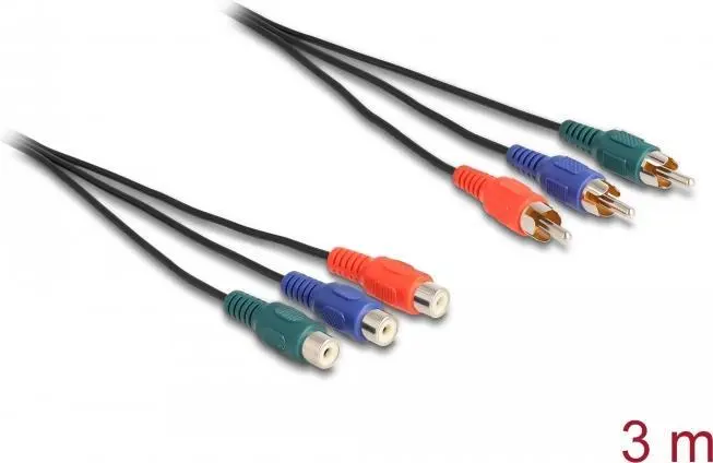 DeLOCK RCA RGB pagarināšanas kabelis 3