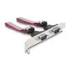 DeLOCK Mini PCIe karte pilna izmēra uz 2 x Serial RS-232 D-Sub 9 pin Photo 3