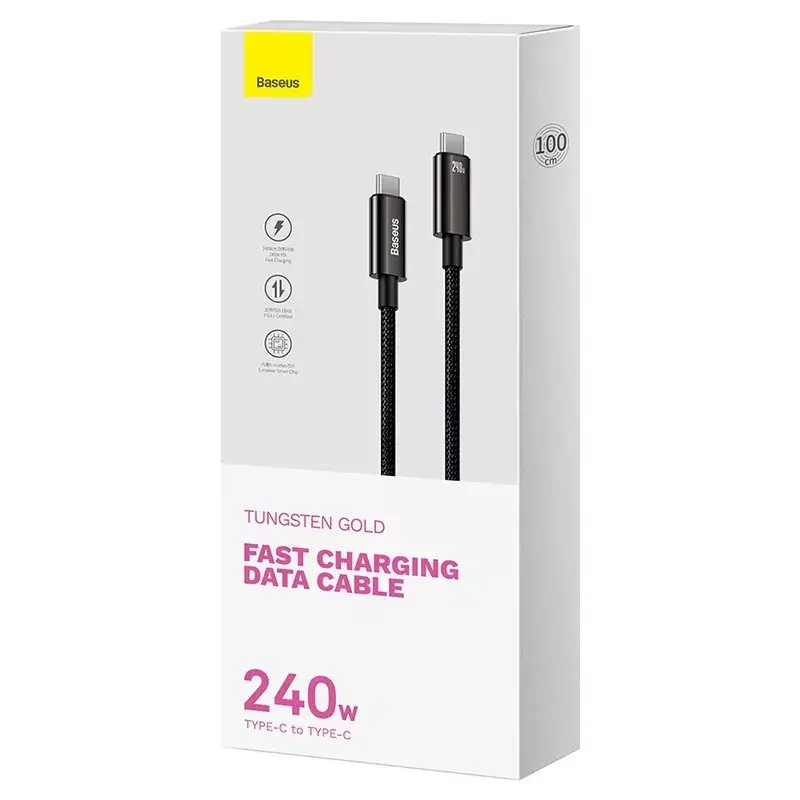 USB kabelis Baseus TngstnGld ŞrjKbl Typ-C-C 240W Photo 8