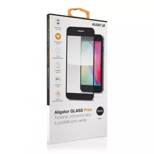 Templēts stikls ALIGATOR priekš Xiaomi Redmi Note 12 4G/5G — pilna līme, melns