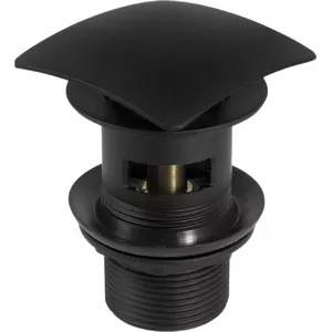 Sink pop-up waste Deante NHC_B11B black matte automatic click-clack drain