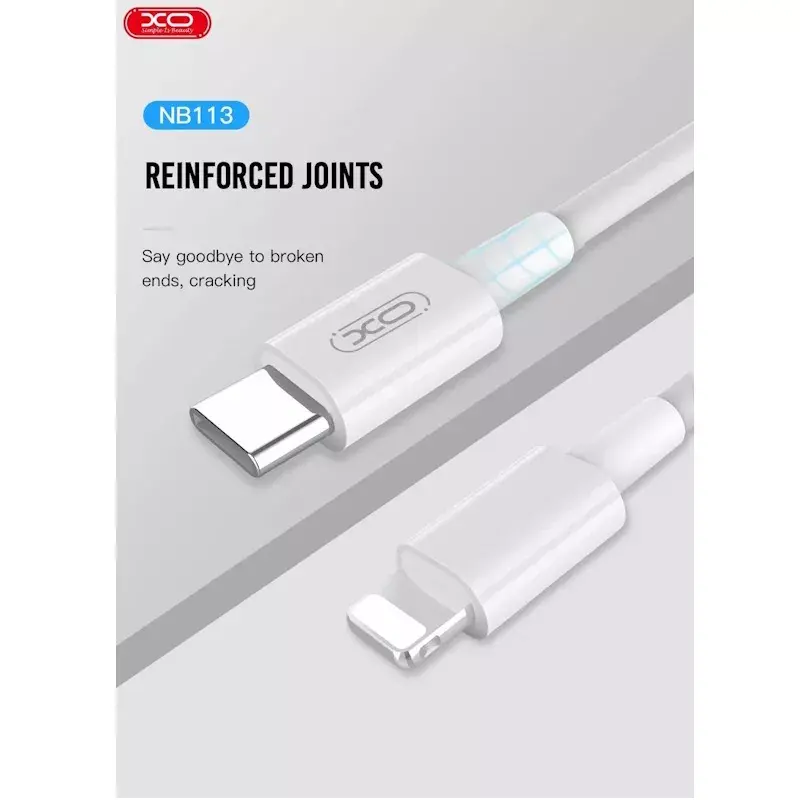 Кабель-зарядка XO NB113 USB-C на Lightning 1м Photo 5