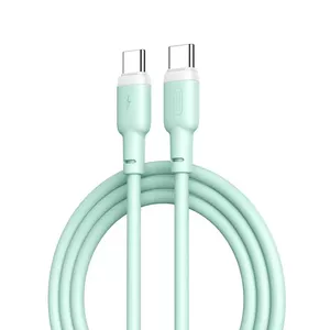 XO NB208B Durable TPE Universal USB-C to USB-C PD D60W ata & Fast 5A Charger Cable 1m Green