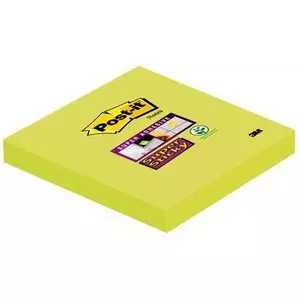 Post‑IT 3M 6546SA pašlīmējošas kvadrātveida lapas Lime 76×76 mm 90 loksnes PEFC