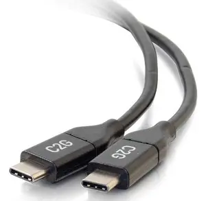C2G USB-C 2.0 vīrietis pret vīrieti kabelis 0.9m melns 5A