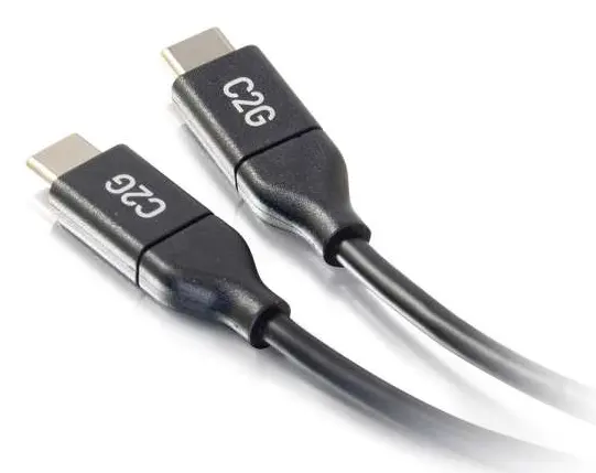 C2G USB-C 2.0 vīrietis pret vīrieti kabelis 0.9m Photo 2