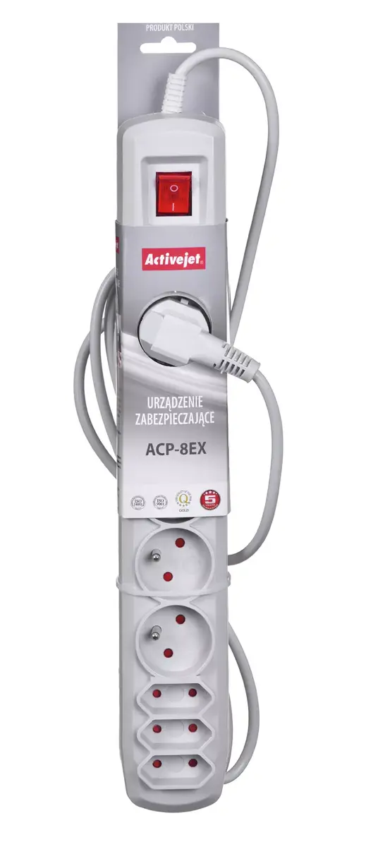Удлинитель ActiveJet APN-8G/1.5M-GR Photo 3