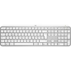 Keyboard Logitech MX Keys S Universal RF Wireless + Bluetooth QWERTZ German Aluminium White