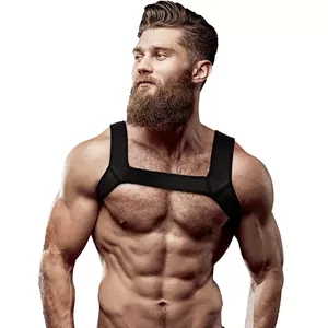Нагрудная шлейка FETISH SUBMISSIVE ATTITUDE D-235639 из неопренa, размер M