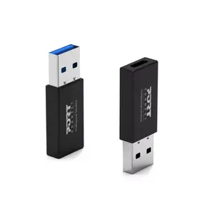 Переходник Port Designs 900154 USB-A на USB-C черный