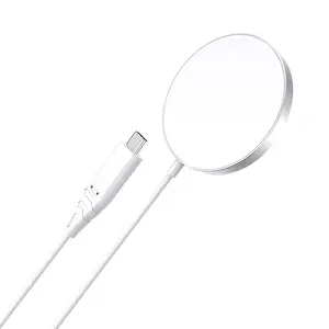 Беспроводное зарядное устройство CHOETECH T518 15W магнитное белое – Qi магнитная беспроводная станция