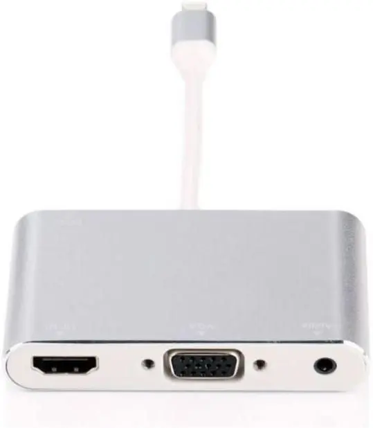 Microconnect LIGHT-HUB4 Lightning interfeisa centrmezgls Sudraba