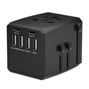 Microconnect MC-TRAVELADAPTER1 electrical power plug Black 138 g