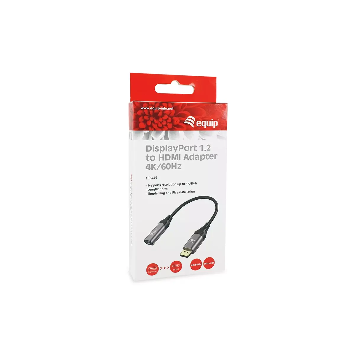 Адаптер DisplayPort на HDMI Equip 4K 60Hz Photo 6