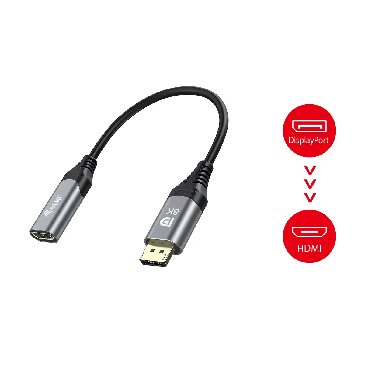 DisplayPort to HDMI Adapter Equip 8K 60Hz Photo 5