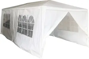 Garden tent Saska Garden 6x3 m with 6 removable walls, white
