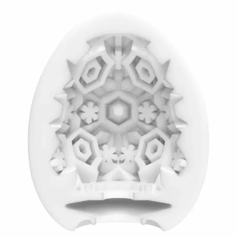 TENGA Silicone White Egg Snow Crystal одноразовый мастурбатор Photo 2