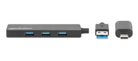 USB-C un USB-A Combo Doks/Hubs Manhattan Photo 3