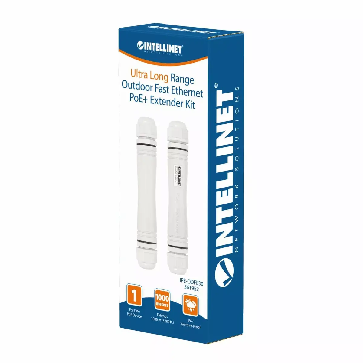 Intellinet Ultra Long Range Outdoor Fast Ethernet PoE+ Extender Kit Photo 2