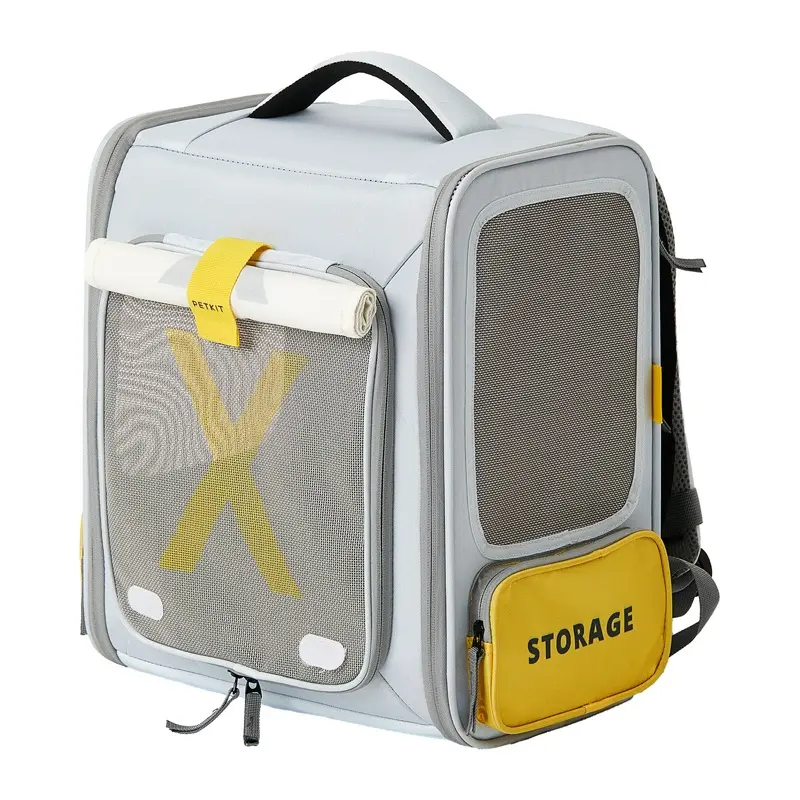 PETKIT Breezy xZone P7703 Grey soft backpack pet carrier Photo 4