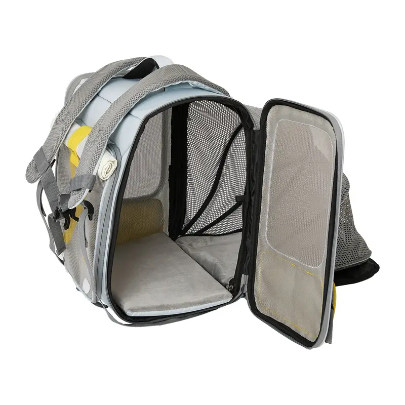 PETKIT Breezy xZone P7703 Grey soft backpack pet carrier Photo 6