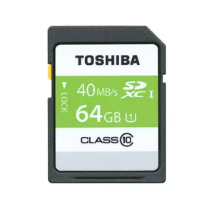 Flash Memory Toshiba 64GB SDXC UHS1 Model SD-T064UHS1