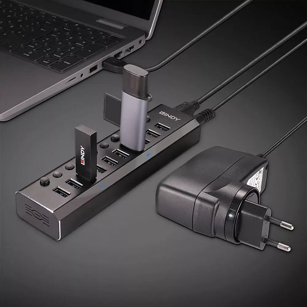USB Хаб 10 Port USB 3.0 Photo 5
