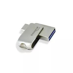 Integral 32GB 360-C Dual USB-C & USB 3.0 USB флеш накопитель USB Type-A / USB Type-C 3.2 Gen 1 (3.1 Gen 1) Серебристый