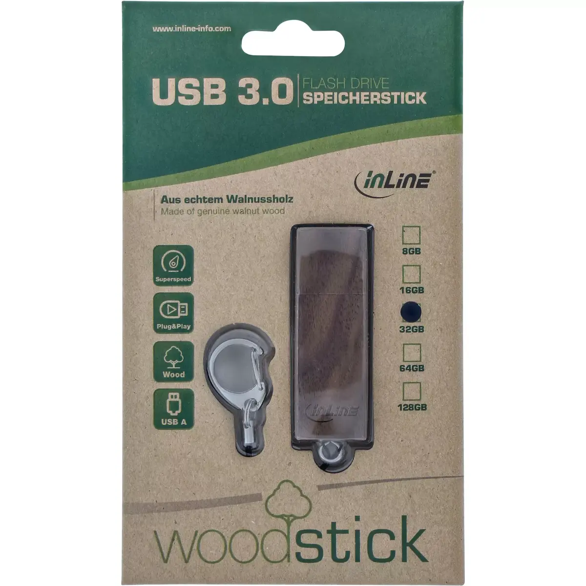USB zibatmiņa InLine 8GB rotējoša Photo 4