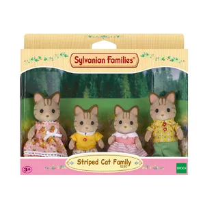 Sylvanian Families Striped Cat Family