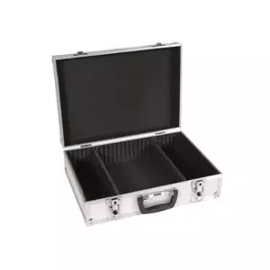 Aluminium tool case 425x305x125 mm, with lock