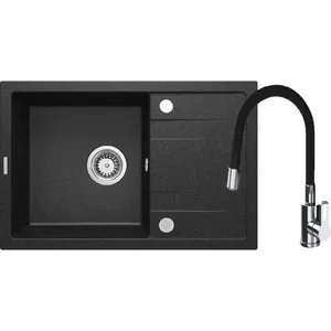 Granite sink Deante ZRCP2113 with faucet flexible spout