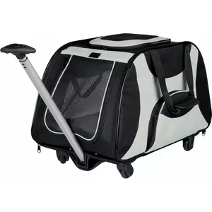 Pet stroller Trixie Wózek Nylon 34×43×67 cm black‑grey