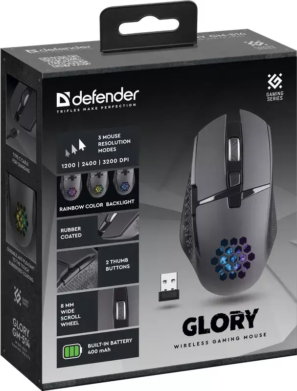 DEFENDER GLORY GM-514 беспроводная RF оптическая мышь Photo 3