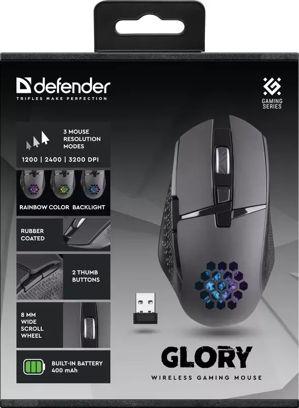 DEFENDER GLORY GM-514 беспроводная RF оптическая мышь Photo 5