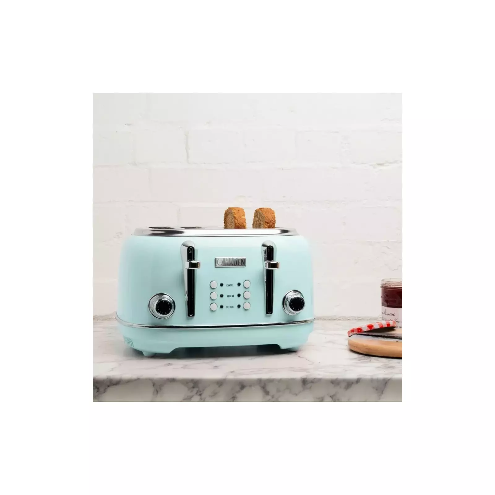 Turquoise toaster 4 clearance slice