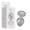 INTENSE Aluminum Metal Anal Plug with Silver Crystal - Size S Photo 2