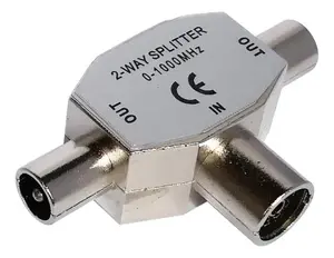 Deltaco R00150039 coaxial cable IEC Silver