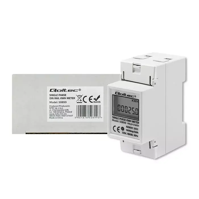QOLTEC 50899 vienfāzes skaitītājs 230 V Photo 6